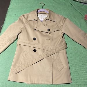 Coach Beige/Tan Short Trenchcoat
